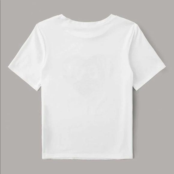 NEW Women’s Heart and Gingham Print Tee Valentine’s T-Shirt Love Gift Fun Top - Picture 5 of 7